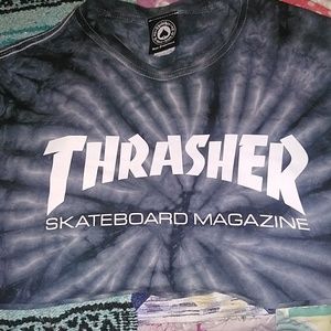 cropped thrasher tye dye
